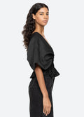 Elegi Solid S/Slv Top - Black
