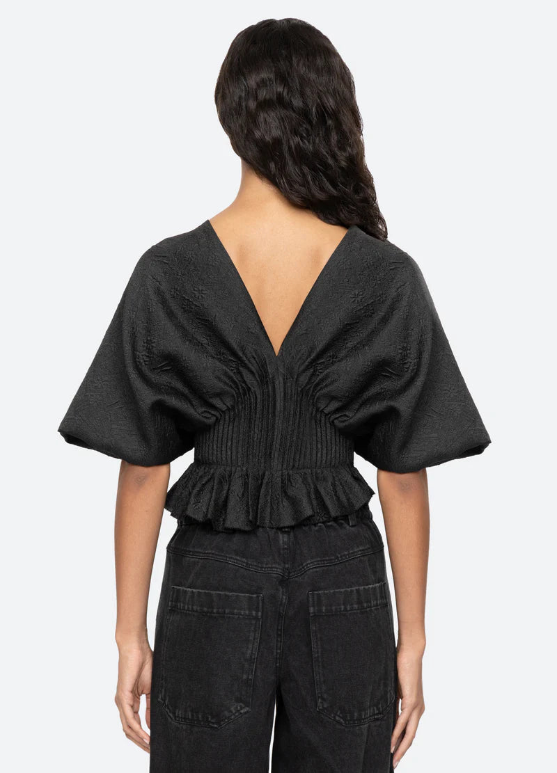 Elegi Solid S/Slv Top - Black