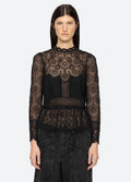 Lainey Embroidery L/Slv Top - Black