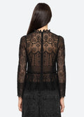 Lainey Embroidery L/Slv Top - Black