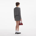 Herringbone Embellished Jacket - Black