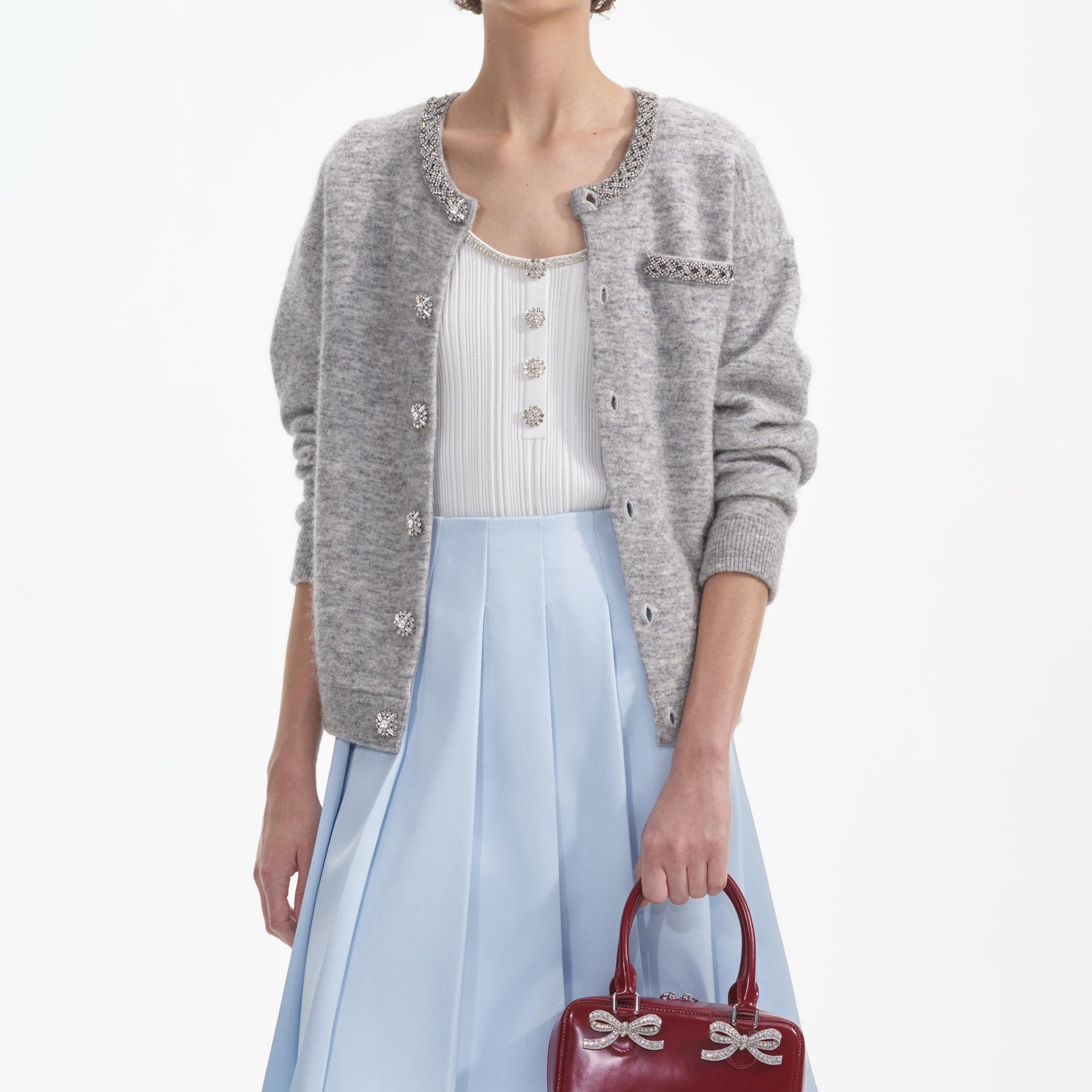 Melange Cardigan - Grey