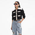 Cashmere Blend Cardigan - Black