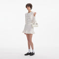 Buttoned Knit Mini Dress - Cream