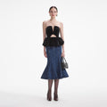 Velvet Bandeau Top - Black