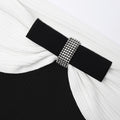 Knit Bow Mini Dress - Black