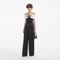 Rhinestone Jeans - Svart