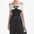 Rhinestone Jeans - Svart