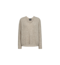 Thora V-Neck Knit - Feather Gray