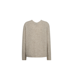 Thora V-Neck Knit - Feather Gray