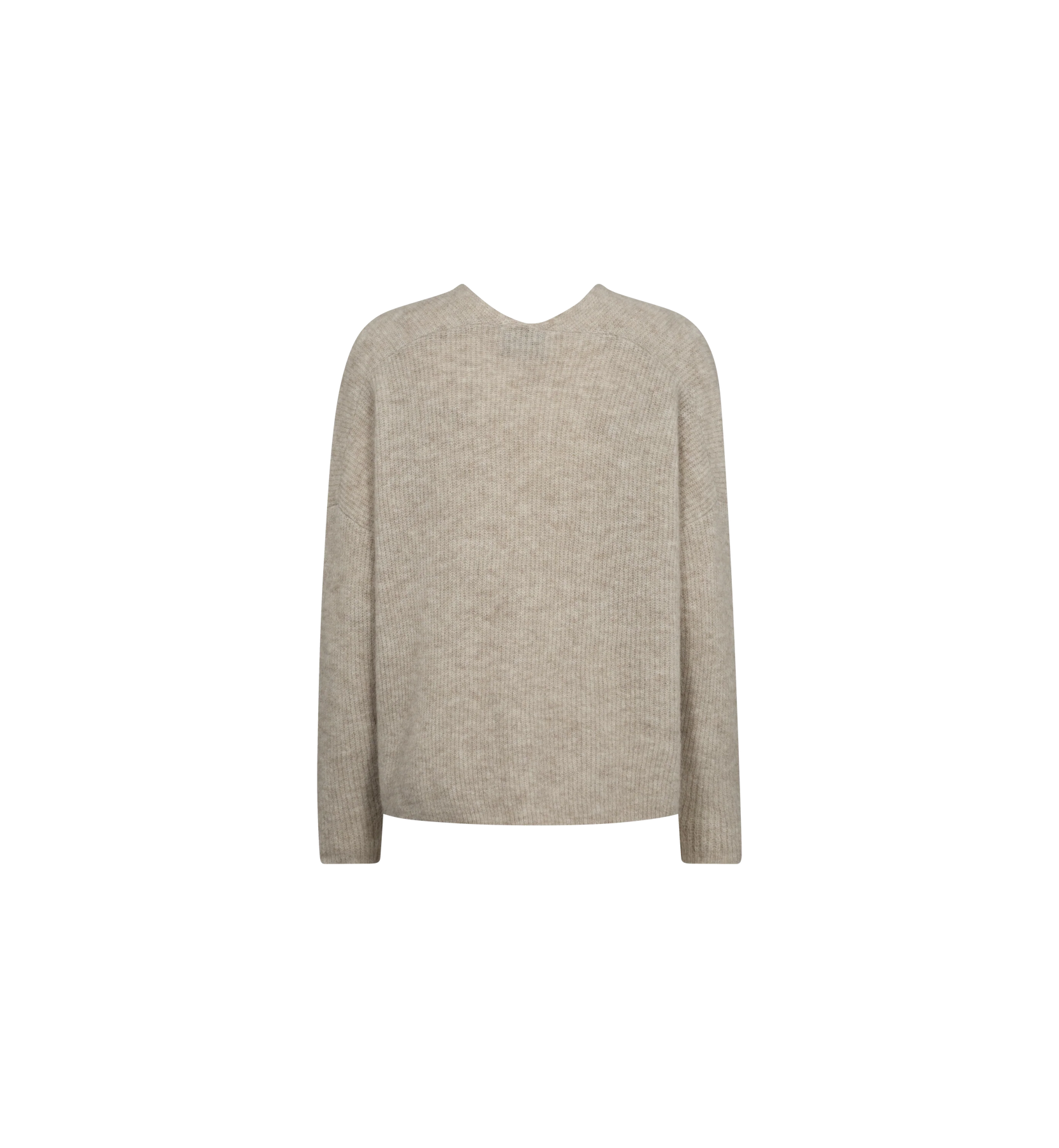 Thora V-Neck Knit - Feather Gray