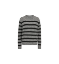 Thora Stripe Crewneck Knit - Sharkskin