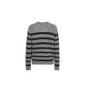 Thora Stripe Crewneck Knit - Sharkskin