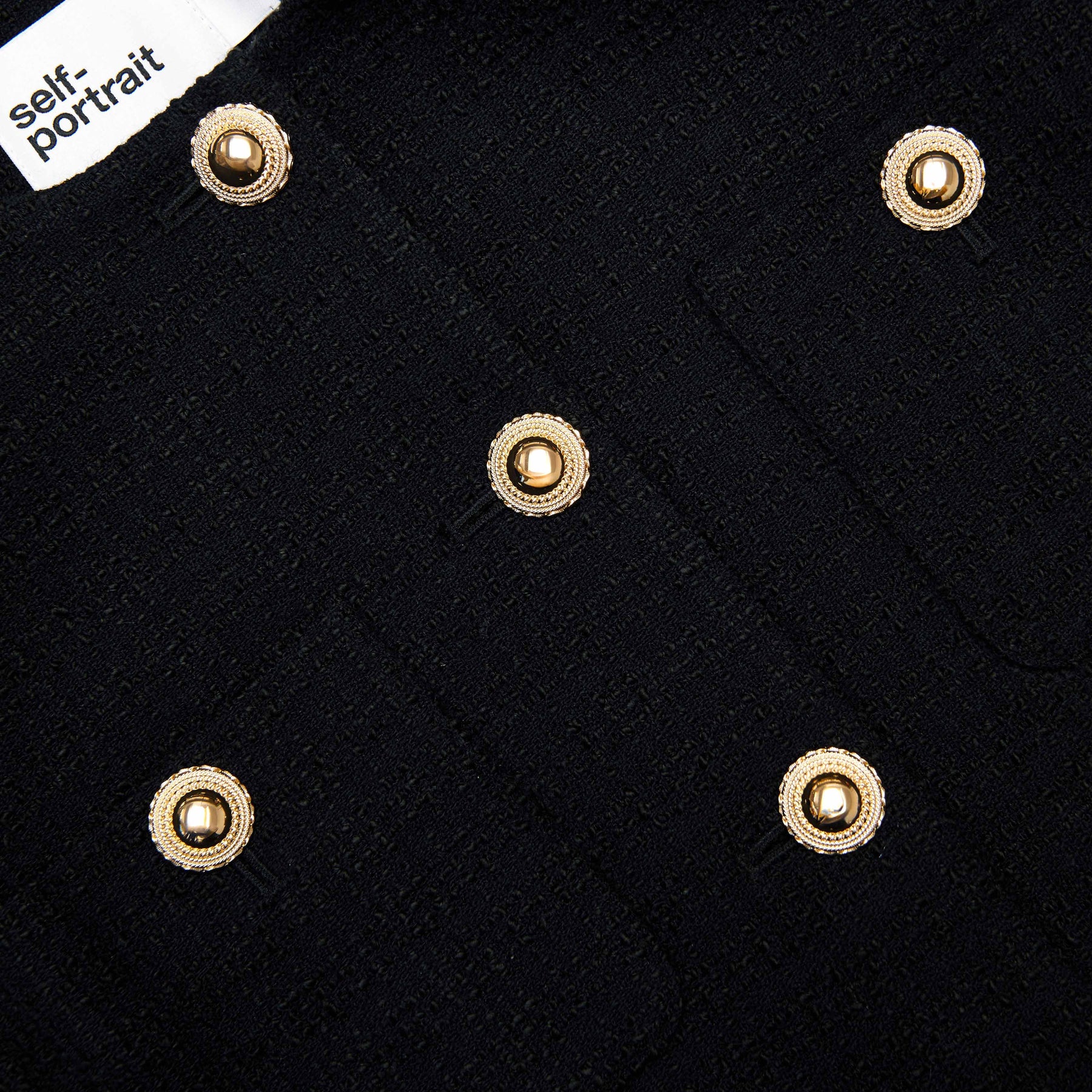Boucle Fur Cuff Jacket - Svart