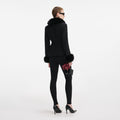 Tailored Bouclé Fur Jacket - Svart