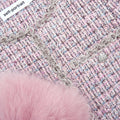 Boucle Fur Cuff Jacket - Pink