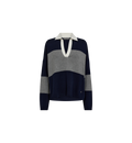 Wylie Tani Bold Stripe Knit - Maritime Blue