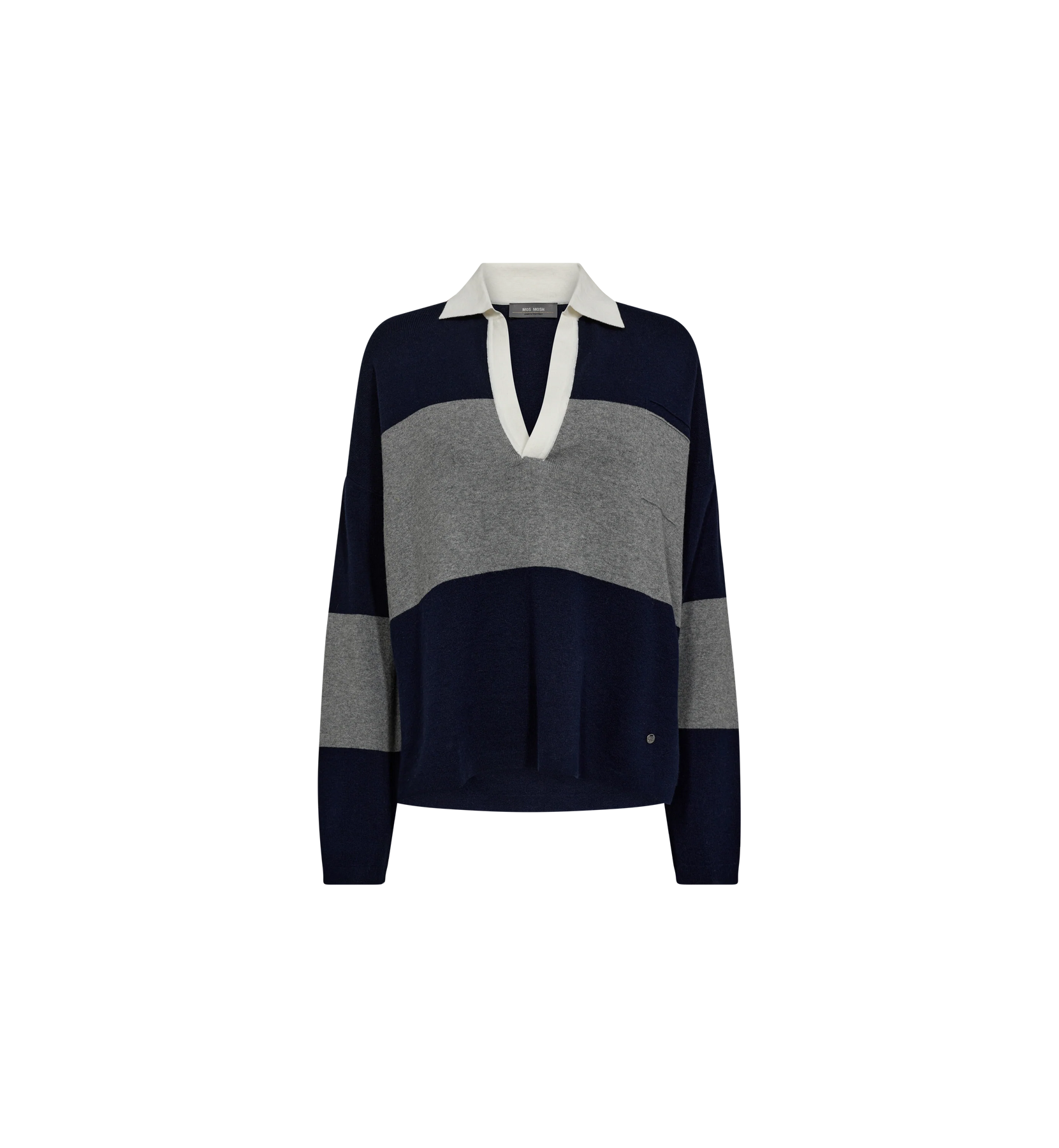 Wylie Tani Bold Stripe Knit - Maritime Blue