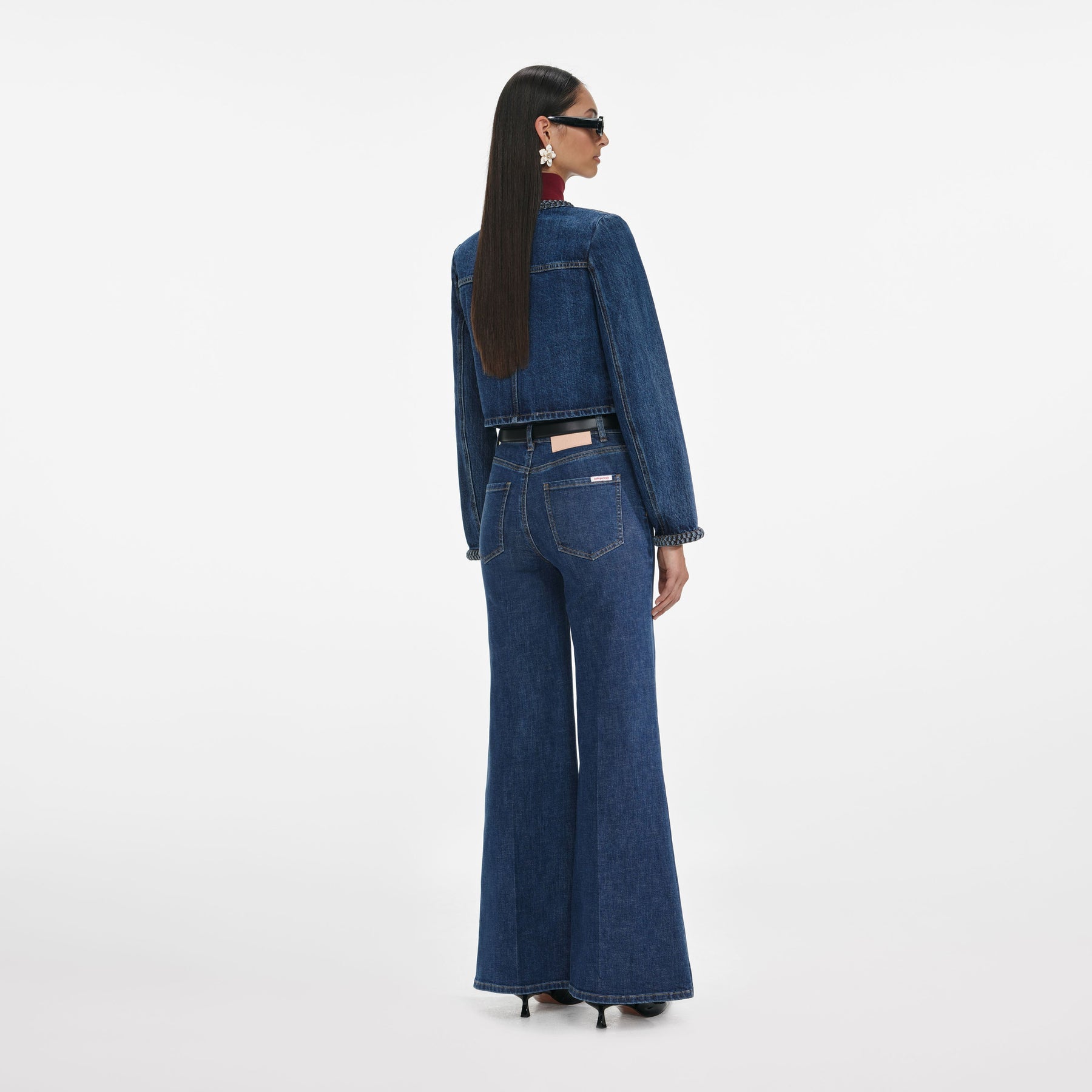 Denim Braided Jacket - Blå