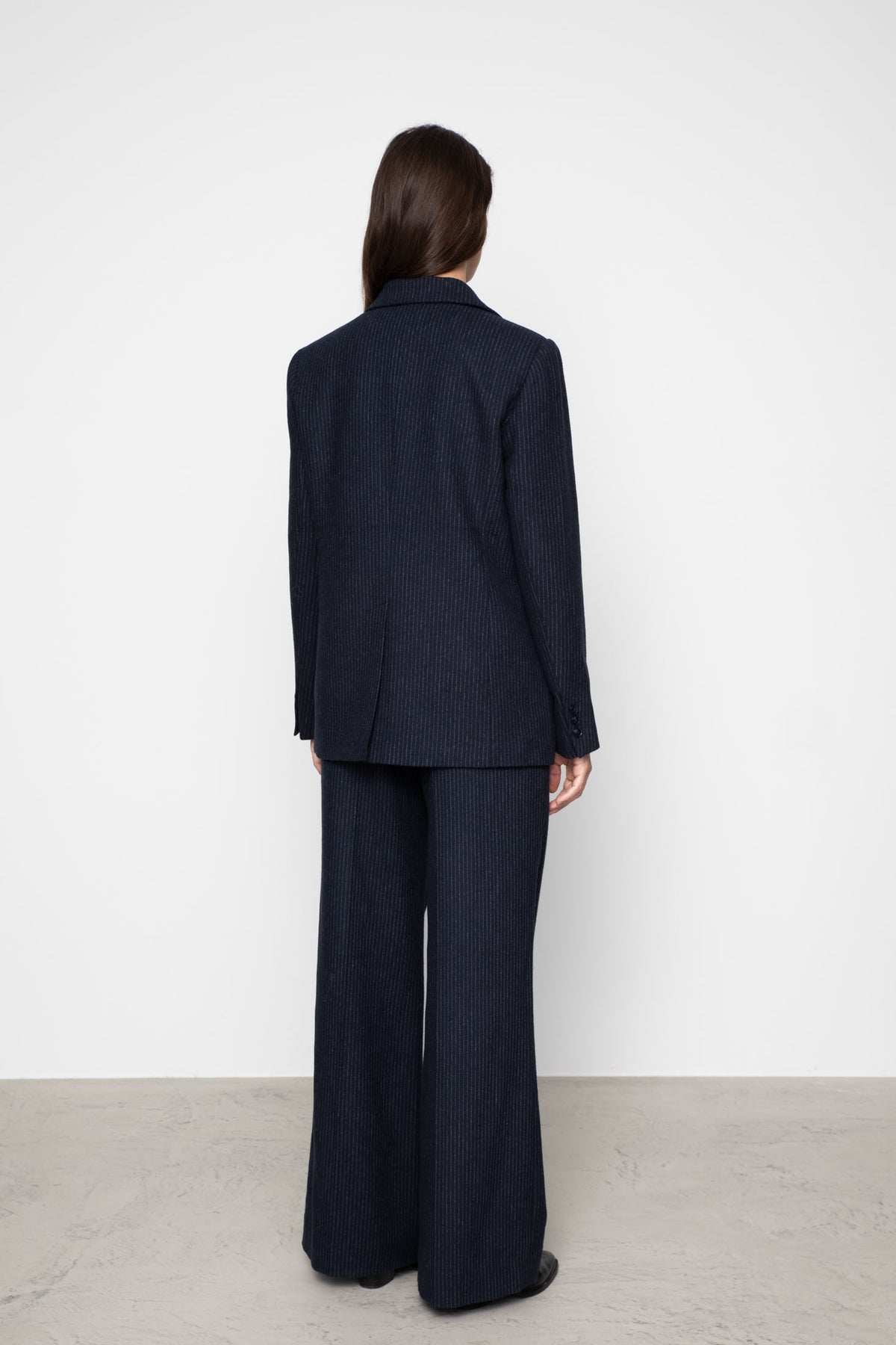 Zaina Blazer - Navy Pinstripe