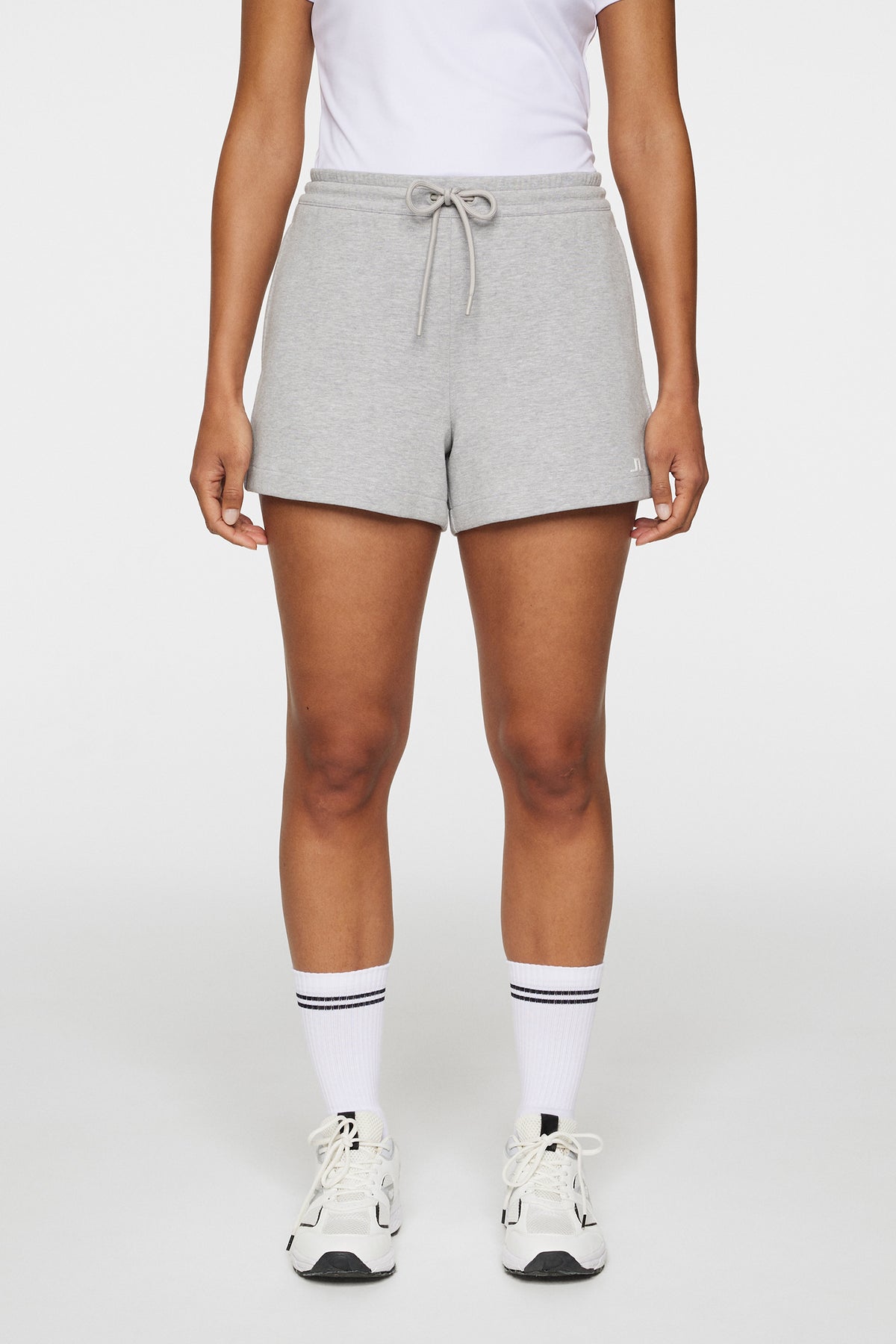 Mikki Sweatshirt Shorts - Ljusgrå Melange