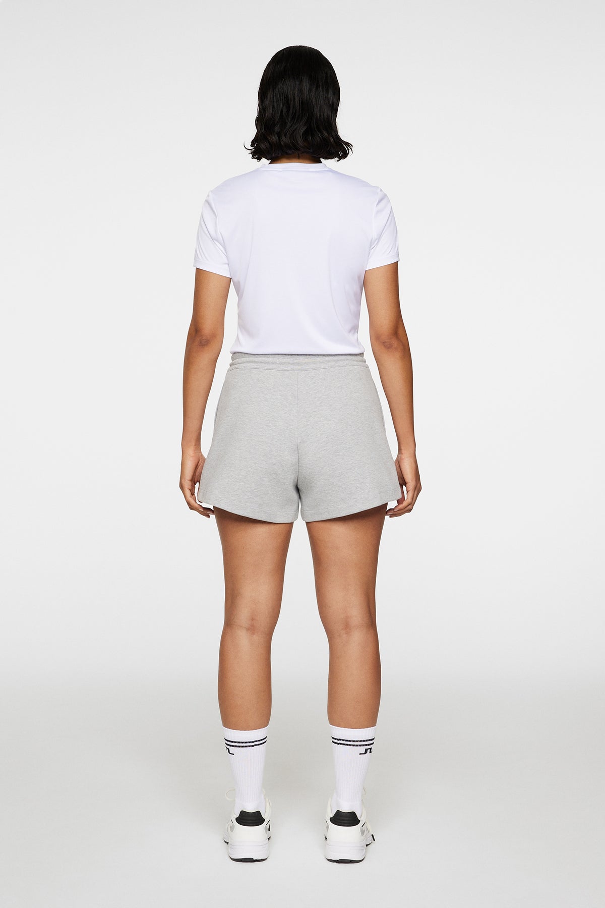 Mikki Sweatshirt Shorts - Ljusgrå Melange