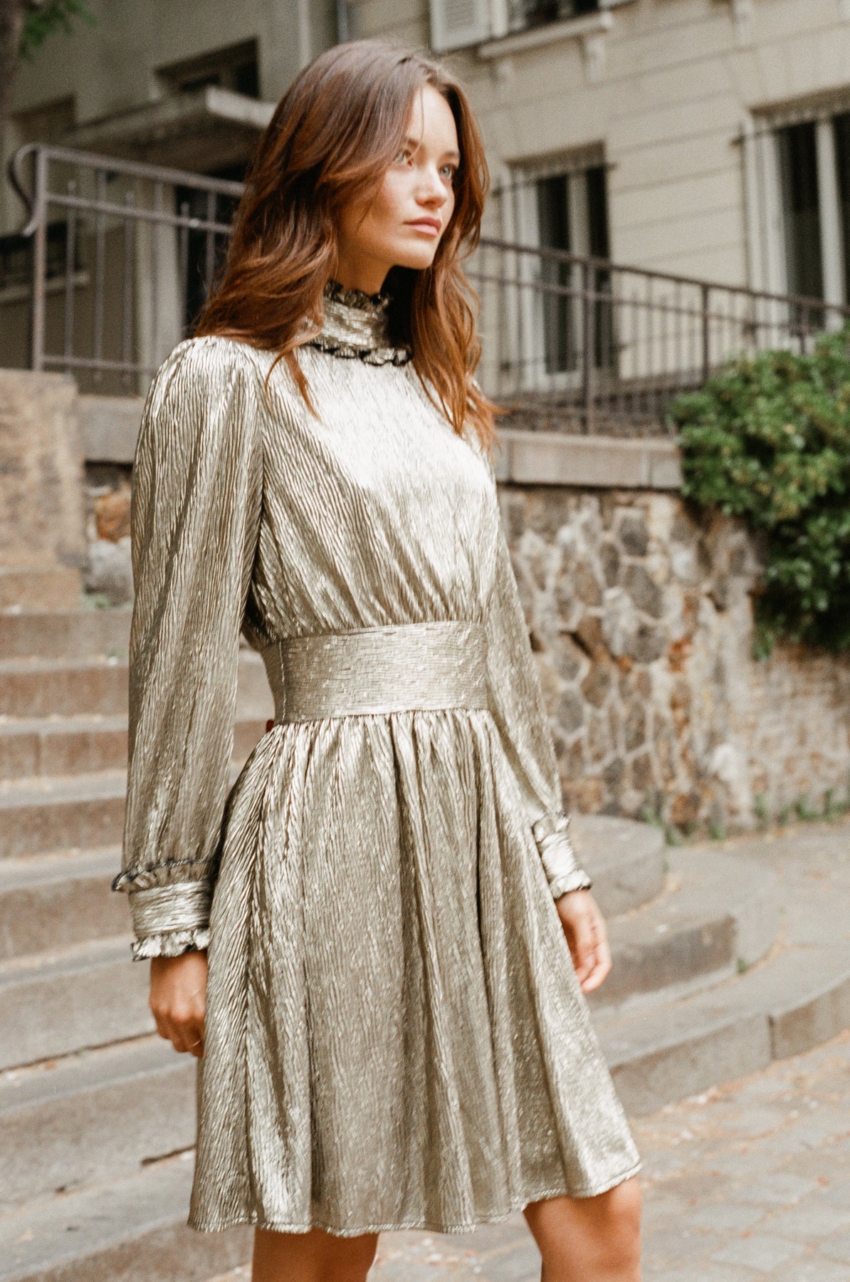Addison Dress - Gold