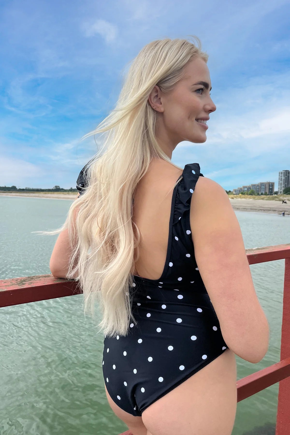Agnes Swimsuit - Black Dot