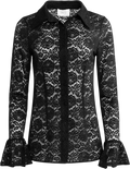 Kiki Lace Blouse - Black