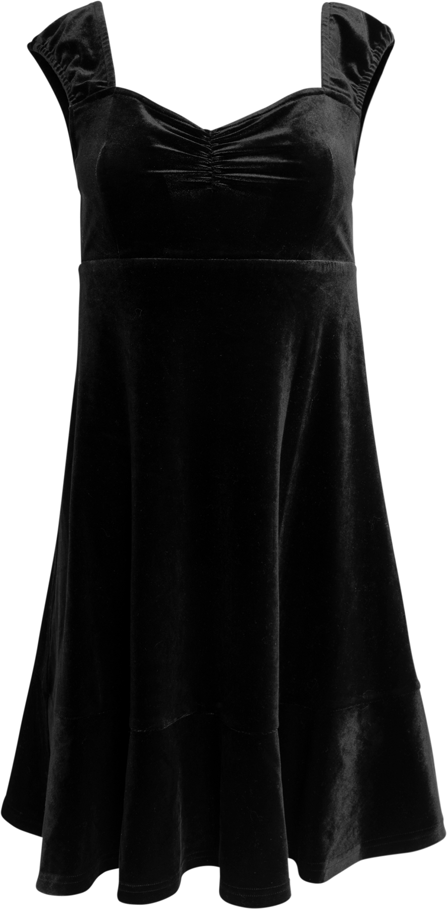 Evie Velvet Dress - Black