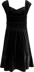 Evie Velvet Dress - Black
