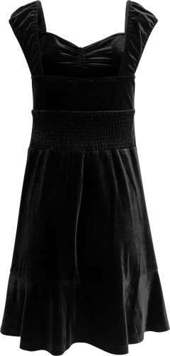 Evie Velvet Dress - Black