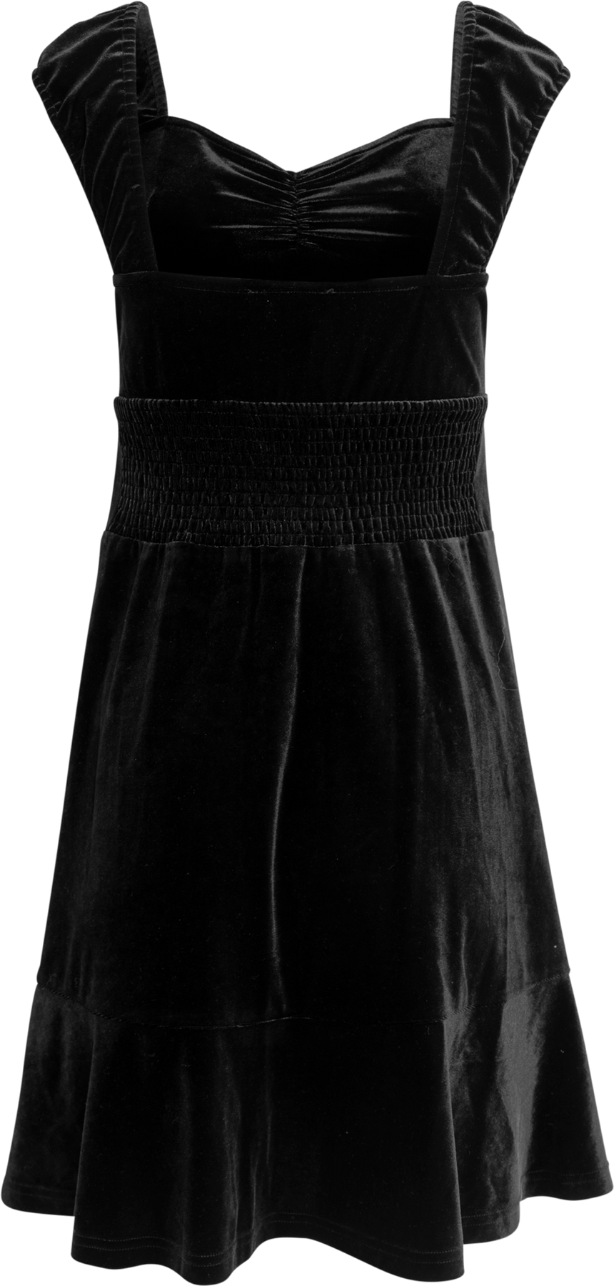 Evie Velvet Dress - Black