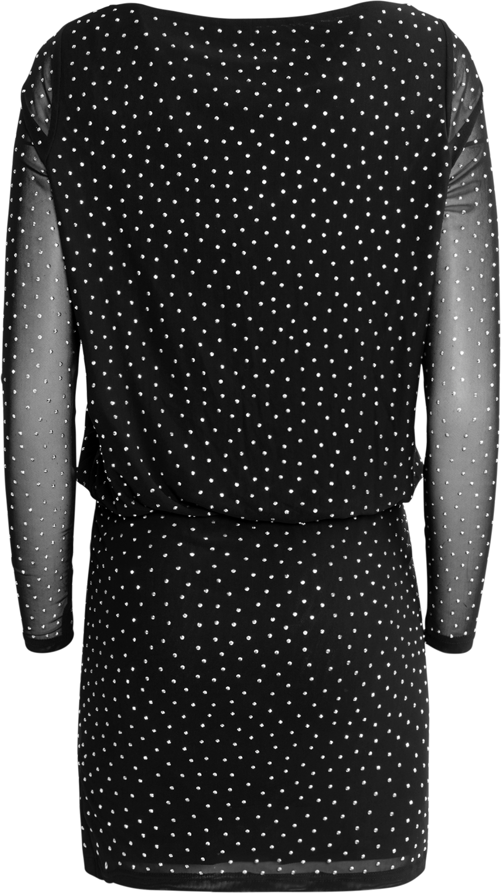 Colette Crystal Dress - Svart Silver