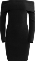 Iris Knit Mini Dress - Black