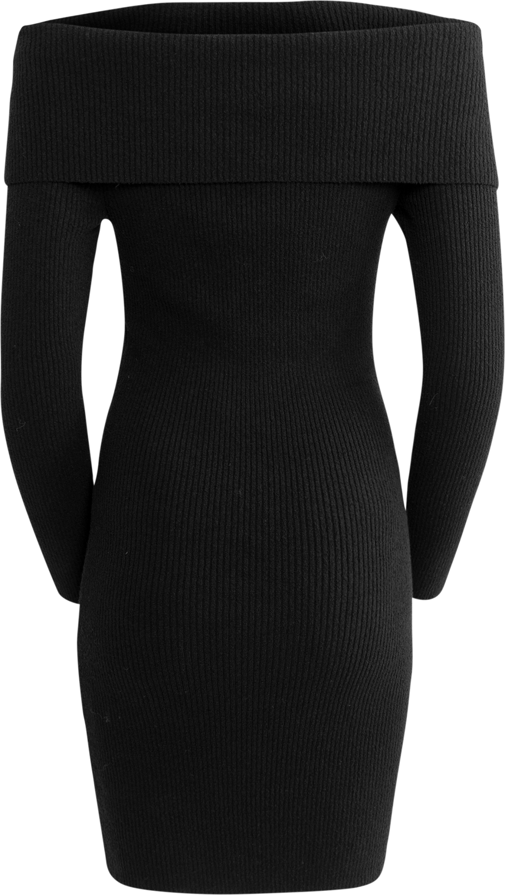 Iris Knit Mini Dress - Black