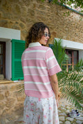Alanis Blus - Creamy Blush Stripe
