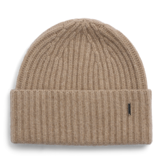 Alba Cashmere Beanie - Dark Beige