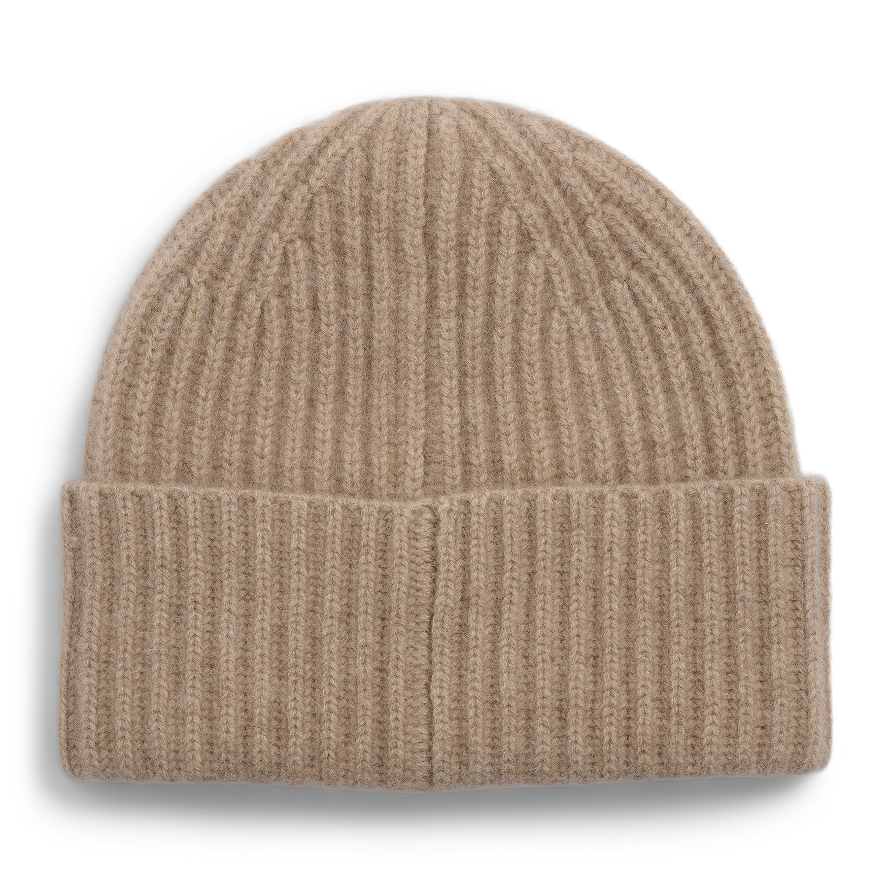 Alba Cashmere Beanie - Dark Beige