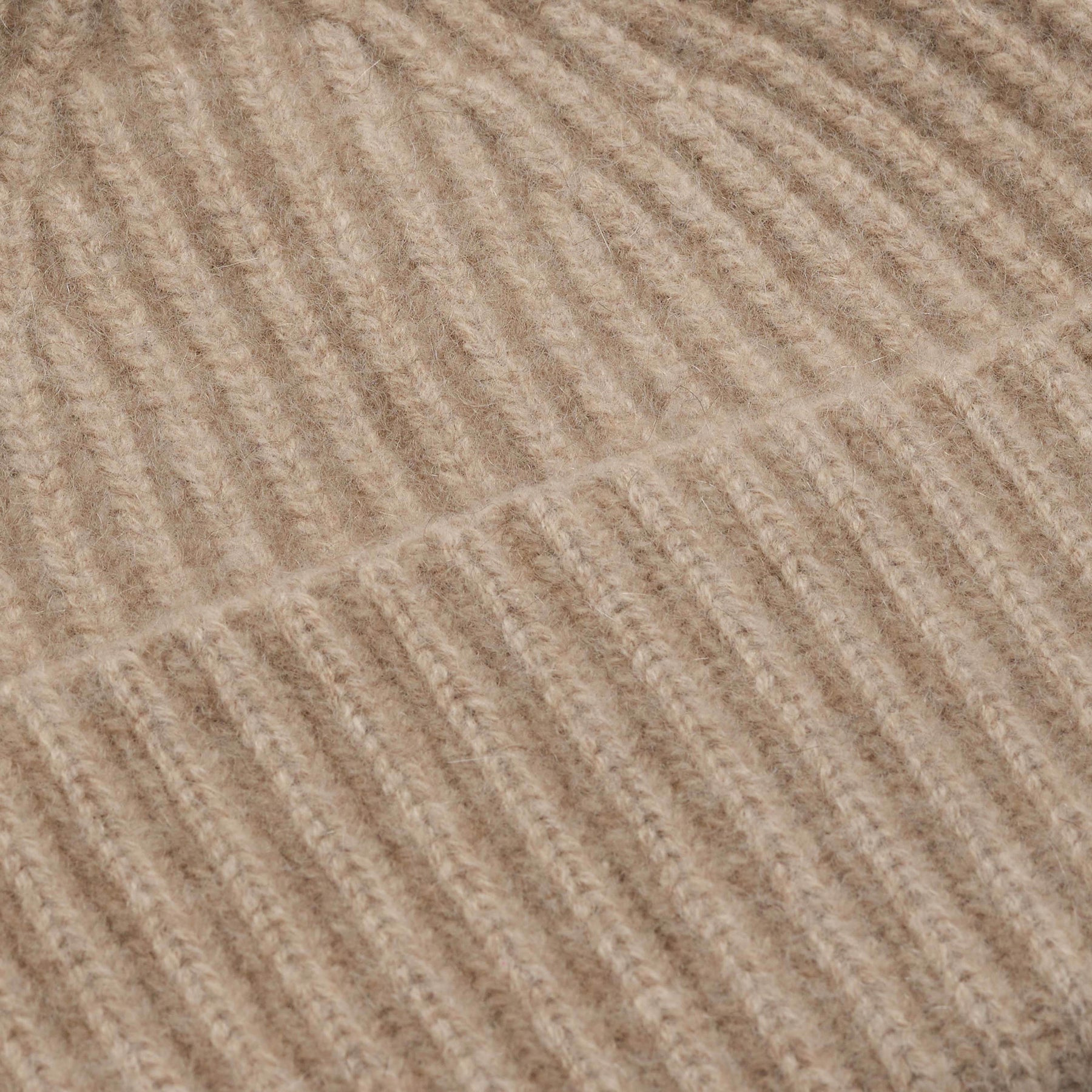 Alba Cashmere Beanie - Dark Beige