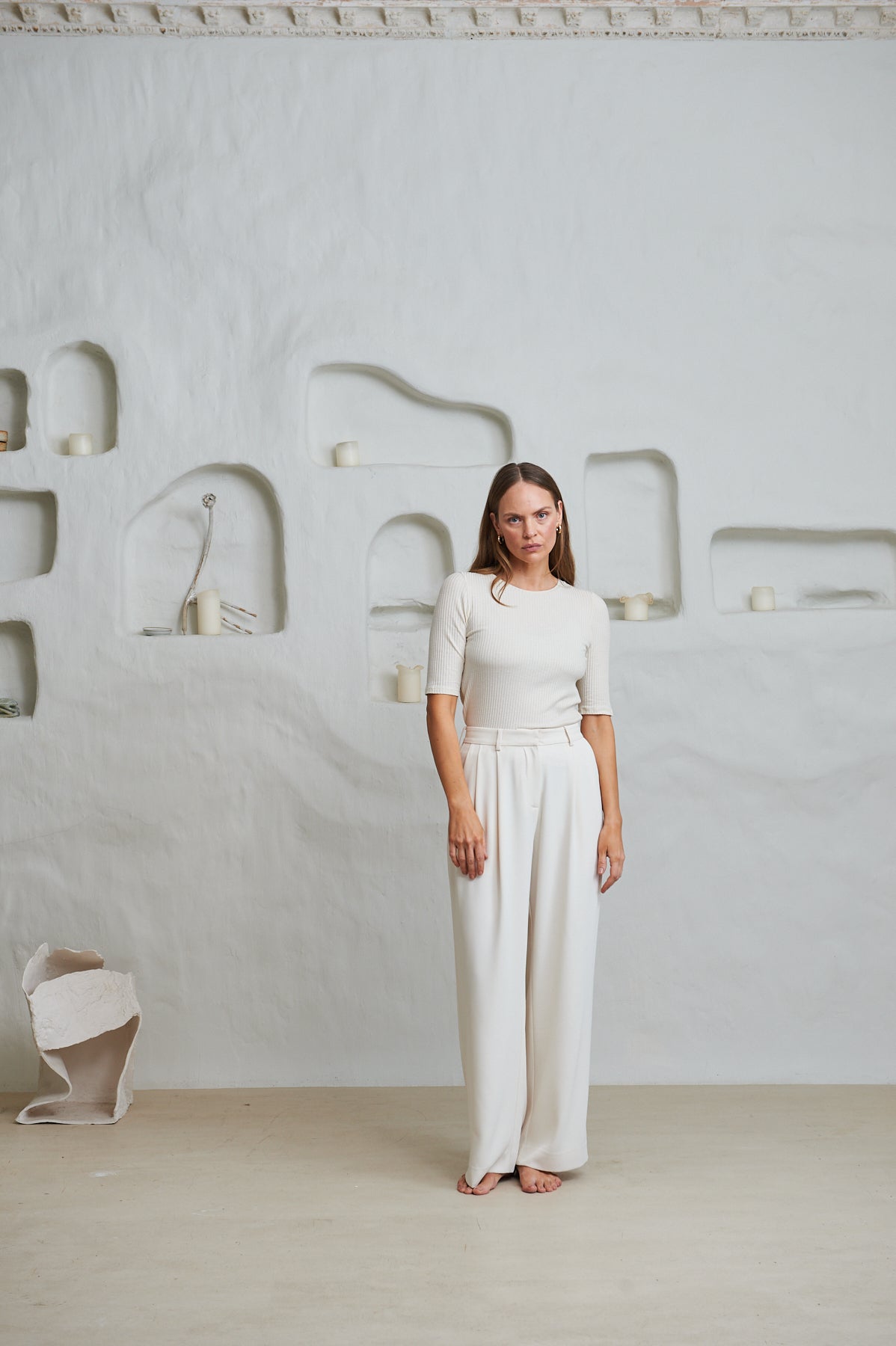 Alba Lyocell Rib - Ecru