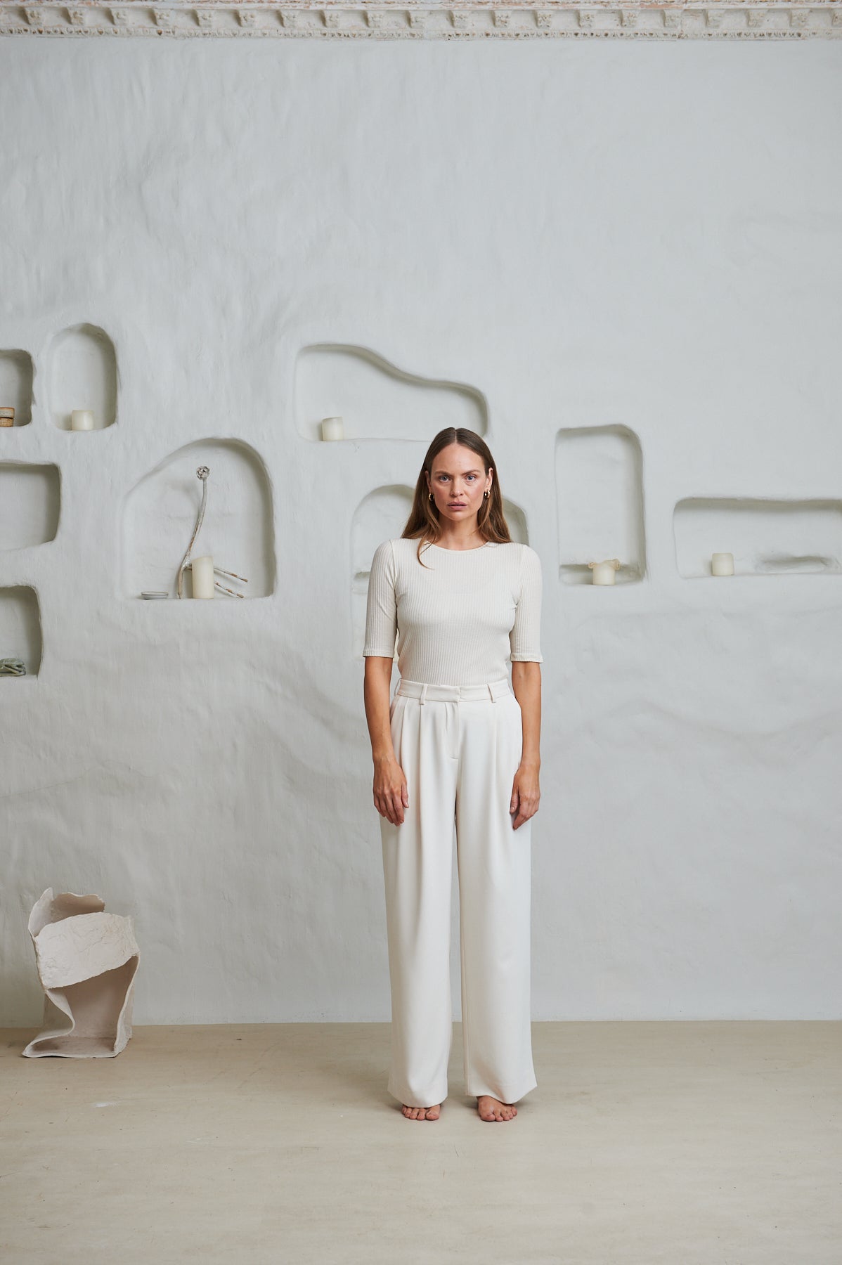 Alba Lyocell Rib - Ecru