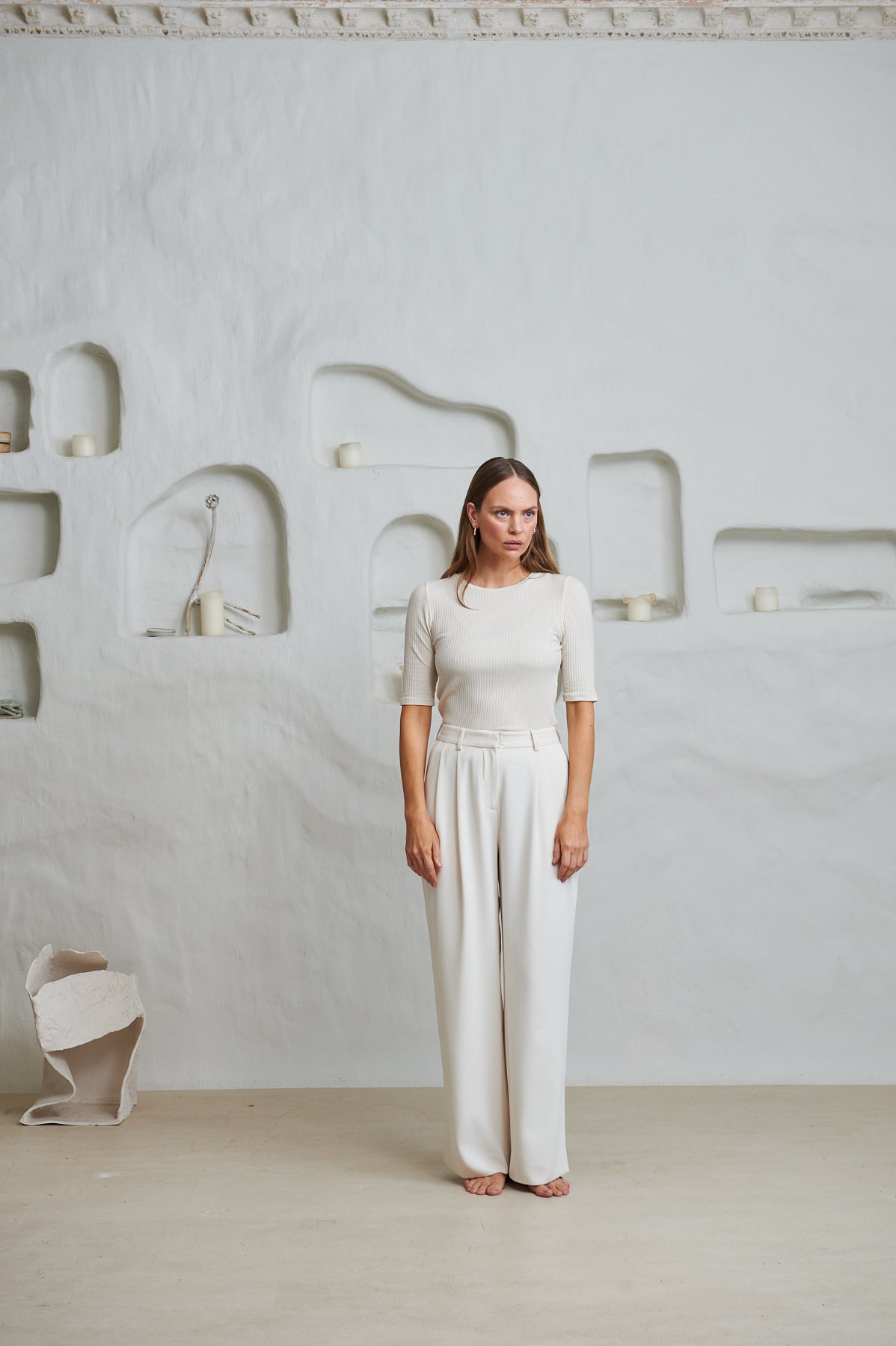 Alba Lyocell Rib - Ecru