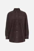 Alex Cord Shirt - Mörkbrun