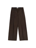Alexa Pleat Trousers - Brun