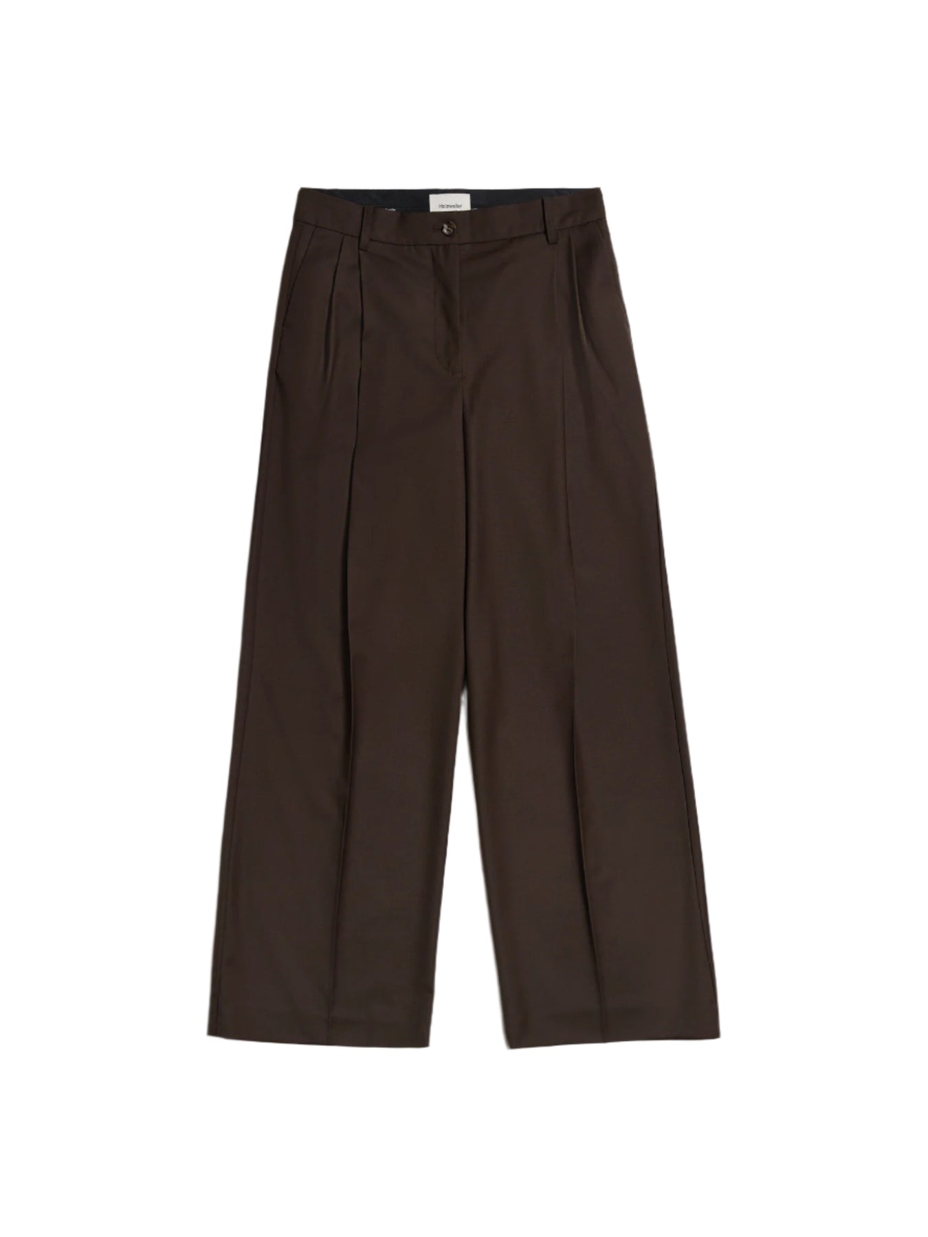 Alexa Pleat Trousers - Brun