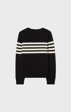 Alexandra Sweater - Black/Ecru