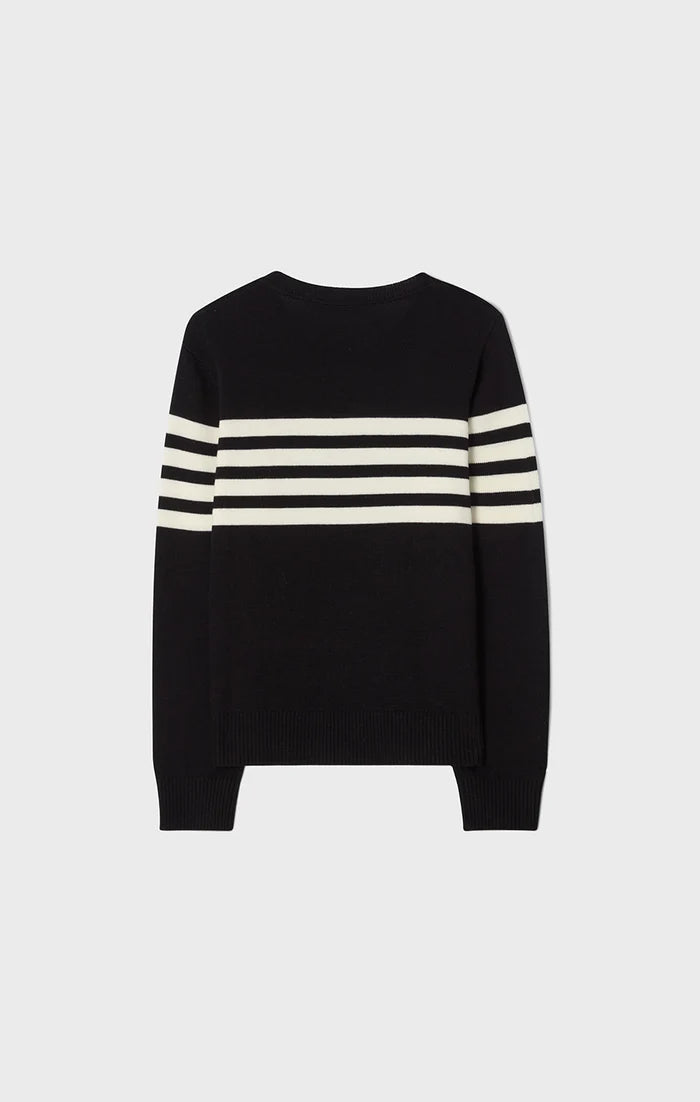 Alexandra Sweater - Black/Ecru