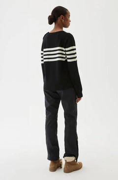 Alexandra Sweater - Black/Ecru
