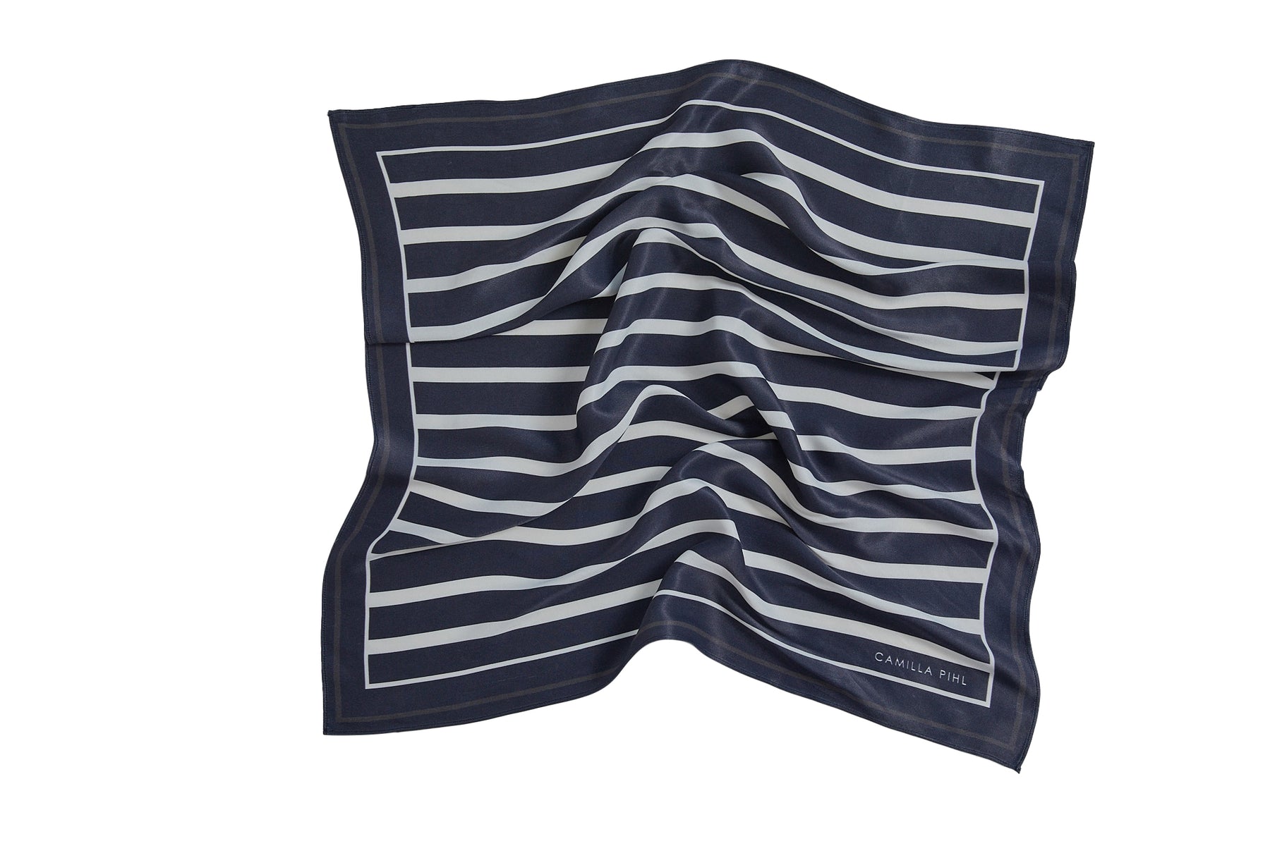 Alma Scarf - Navy Stripe